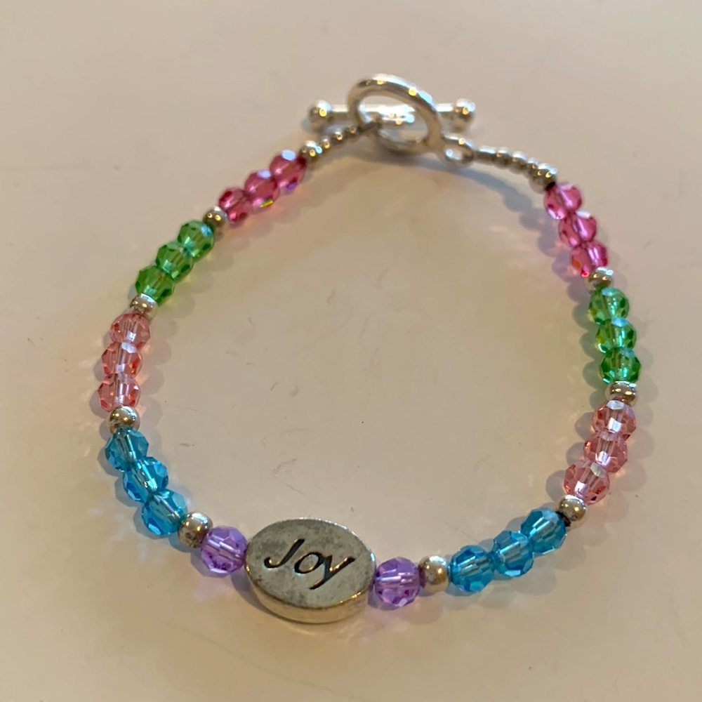 Multicolor Swarovski and Sterling Silver“Joy“ Bracelet